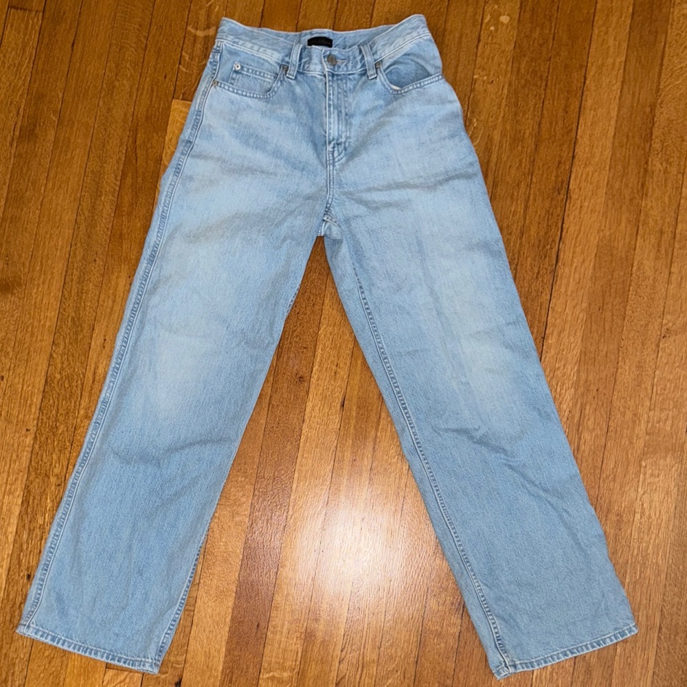 Classic Light Blue women’s wide straight leg Jeans